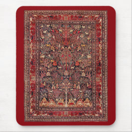 De Souris Tapis d'Antiquité Vintage en Perse Art fin