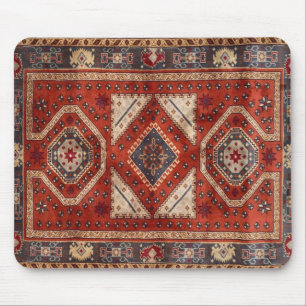 De Souris Tapis persan turc oriental rouge
