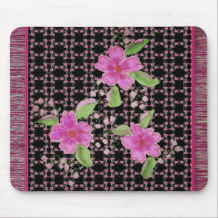 De Souris Tapis Volant Rose Et Bourgogne Designer