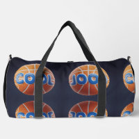 Black Print Cut Sew Grand Duffin Sac