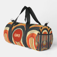 Chaud Jazz Couleur & Courbes Monogramme Duffin Sac