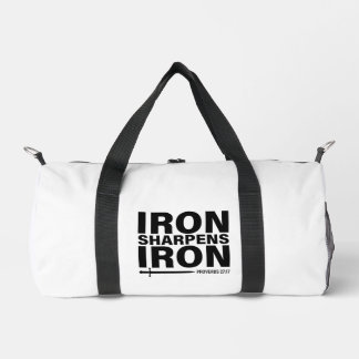 De Sport Fer Sharpens Fer - Proverbes 27:17 Duffel Sac