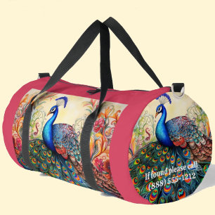 De Sport Grand sac fourre-tout Paon Arc-en-ciel