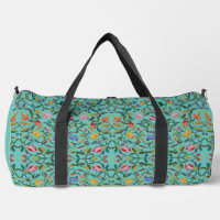 Sac à coudre à motif floral complexe