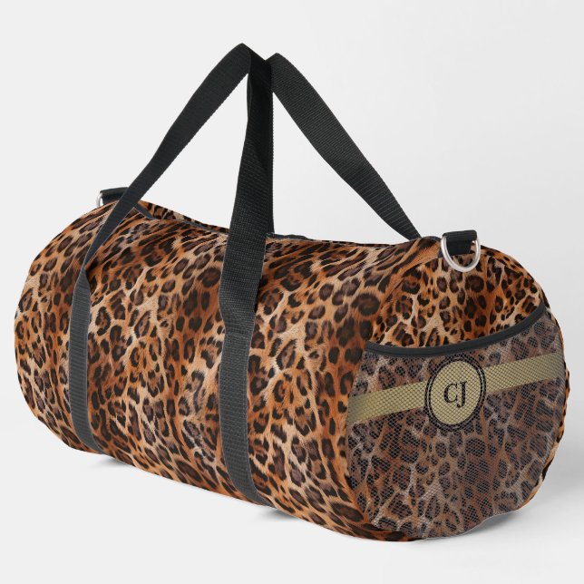 De Sport Sac à double léopard personnalisé (Coin droit)