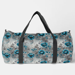 De Sport Sac fourre-tout floral bleu sarcelle vibrant