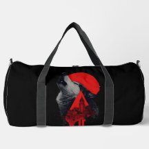Sac polochon Trash Polka Loup Hurleur Abstrait