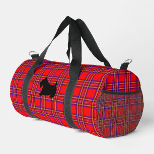 De Sport Scottish Terrier Red Plaid Duffel sac cadeau