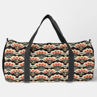 De Sport Ventilateur Art déco noir et corail Imprimer Sac d