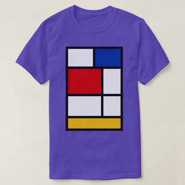 de Stijl 1 Mondrian Inspirred T-Shirt (Design vorne)