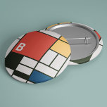 De Stijl Inspirierte Monogramm der farbigen Primär Button<br><div class="desc">De Stijl (Piet Mondrian) inspirierte Design mit personalisierbarem Monogramm (oder zum Löschen leer verlassen). De Stijl, Niederländisch für "Stil", auch als Neoplastik bezeichnet, ist eine Kunstbewegung, die 1917 in den Niederlanden mit dem Schwerpunkt auf geradlinigen Formen und Primärfarben gegründet wurde. Der Stil hat sich im Laufe der Zeit bewahrt und...</div>