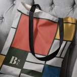 De Stijl Inspirierte Monogramm der farbigen Primär Tasche<br><div class="desc">De Stijl (Piet Mondrian) inspiriertes Design mit personalisierbarem Textbereich. De Stijl, Niederländisch für "Stil", auch als Neoplastik bezeichnet, ist eine Kunstbewegung, die 1917 in den Niederlanden mit dem Schwerpunkt auf geradlinigen Formen und Primärfarben gegründet wurde. Der Stil hat sich im Laufe der Zeit bewahrt und ist perfekt geeignet, um unseren...</div>