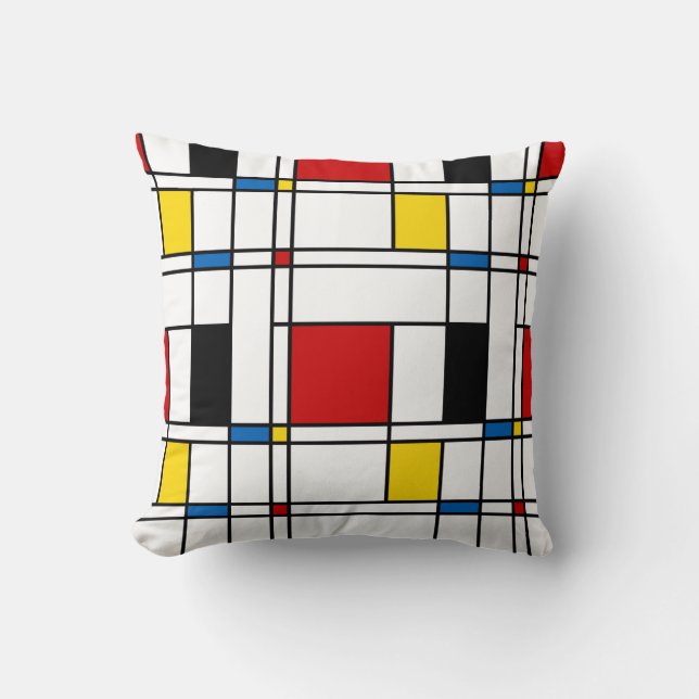De Stijl-Muster Kissen (Vorderseite)