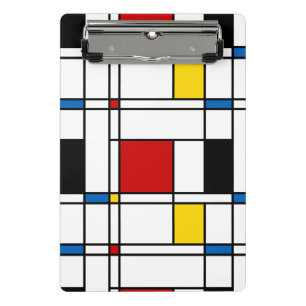 De Stijl-Muster Mini Klemmbrett