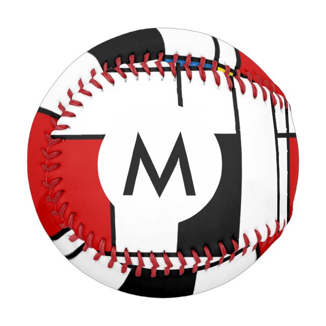 De Stijl Pattern Baseball (Vorderseite Links)