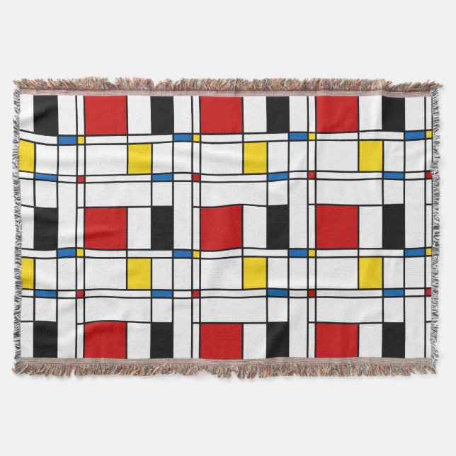 De Stijl Pattern Decke (Vorderseite)