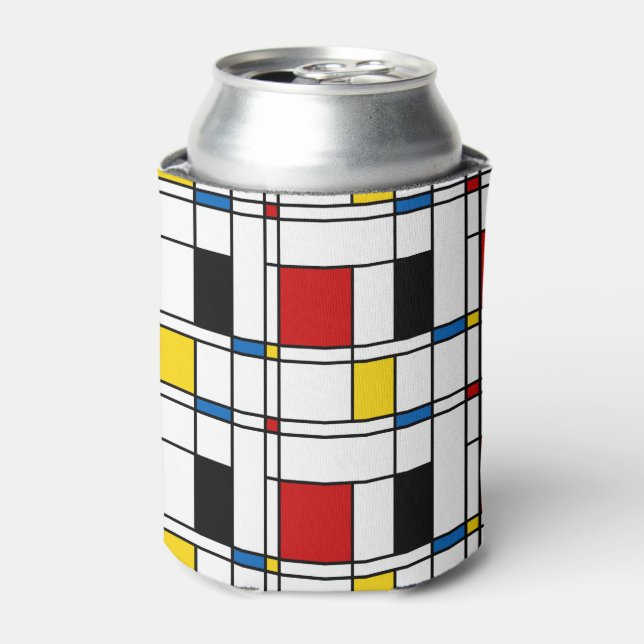 De Stijl Pattern Dosenkühler (Kanne Vorderseite)