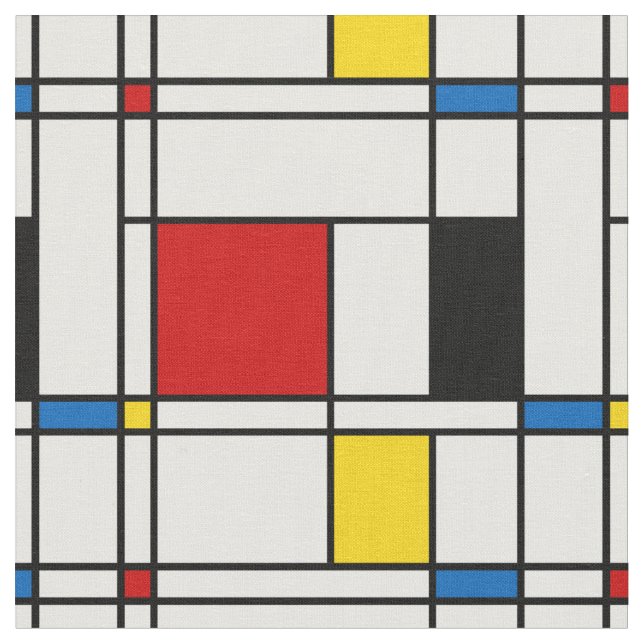De Stijl Pattern Stoff (Nahaufnahme)