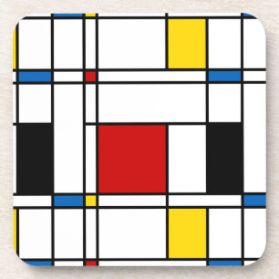 De Stijl Pattern Untersetzer