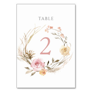 De Table aquarelle fleurs d'été Tableau Numéro 2