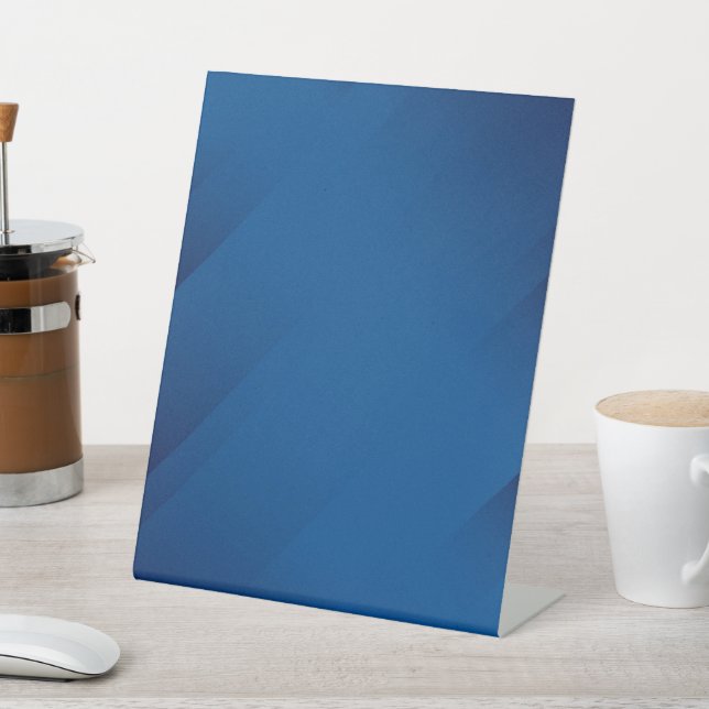 DE TABLE BLANC CRÉEZ VOTRE PROPRE SIGNE PIÉTONNIER BLEU (In SItu)