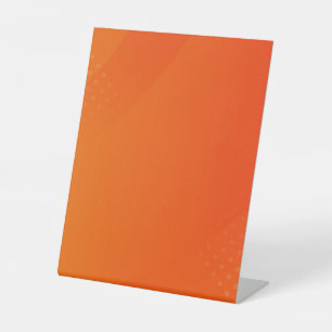 DE TABLE BLANK CRÉEZ VOTRE PROPRE SIGNE ORANGE PEDESTAL