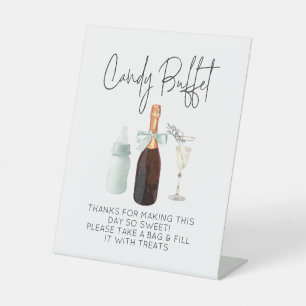 De Table Candy Buffet signe pour Baby shower vert