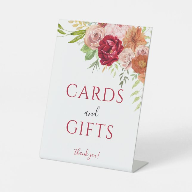 De Table Chute en amour Cartes & Cadeaux signe (Recto)