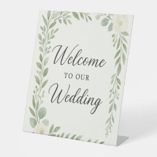 De Table Élégant signe botanique "Bienvenue à notre Mariage