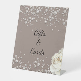 De Table Fleurs perles bienvenue signe nuptiale douche