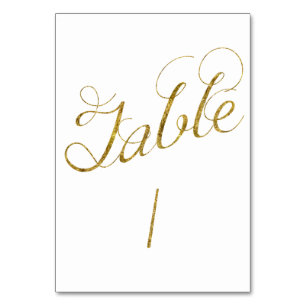 De Table Glam. or numéro 1
