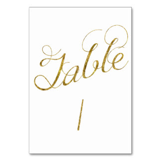 De Table Glam. or numéro 1