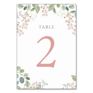 De Table petites fleurs roses Tableau Numéro 2