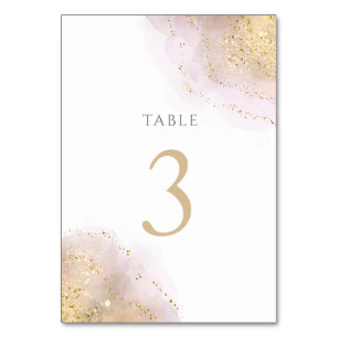 De Table plan d'aquarelle Tableau Numéro 3
