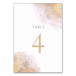 De Table plan d'aquarelle Tableau Numéro 4