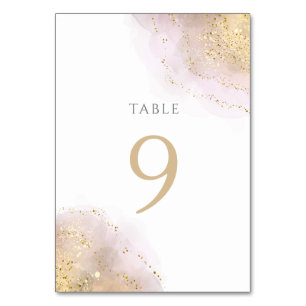 De Table plan d'aquarelle Tableau Numéro 9
