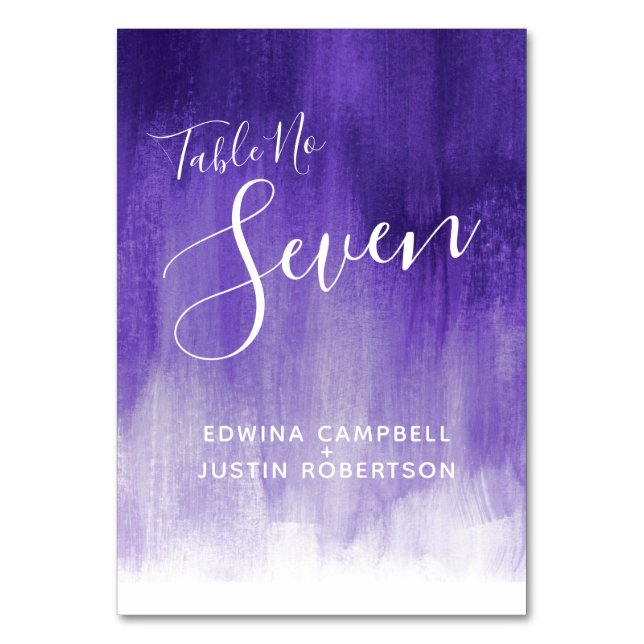 De Table Purple abstrait lavage moderne tableau numéro sept (Dos)