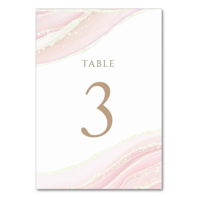 De Table rose aquarelle Tableau Numéro 3 (Par défaut)