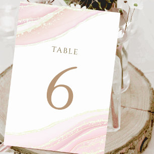 De Table rose aquarelle Tableau Numéro 6