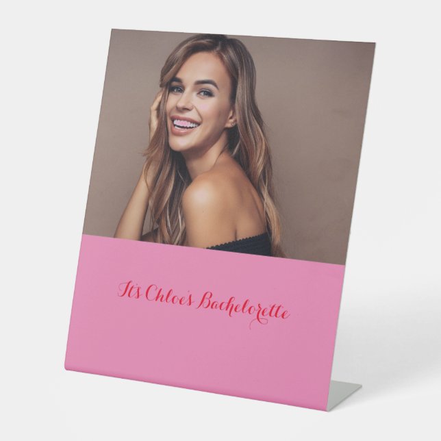 De Table signe d'accueil bachelorette (Recto)