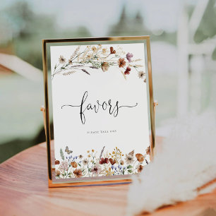 De Table SIGNE DES MINUSCULES FAÇONS Fleurs sauvages