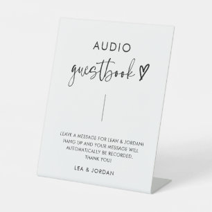 De Table Signe minimaliste du Mariage audio Boho