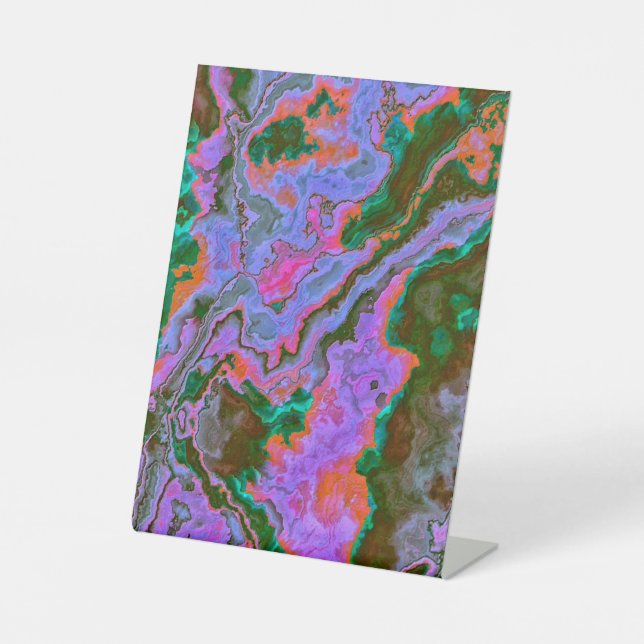 DE TABLE SIGNE POISSON EN MARBRE AÉRIEN (Recto)