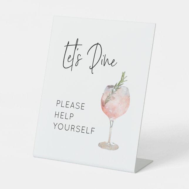 De Table Signe repas pour fête d'anniversaire (Recto)