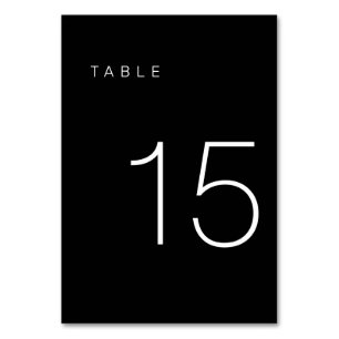 De Table Tableau minimaliste moderne noir et blanc Numéro 1