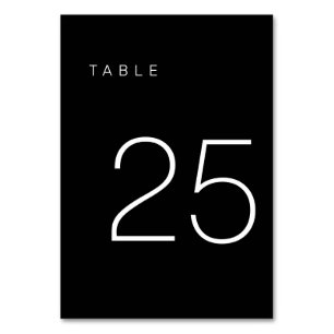 De Table Tableau minimaliste moderne noir et blanc Numéro 2