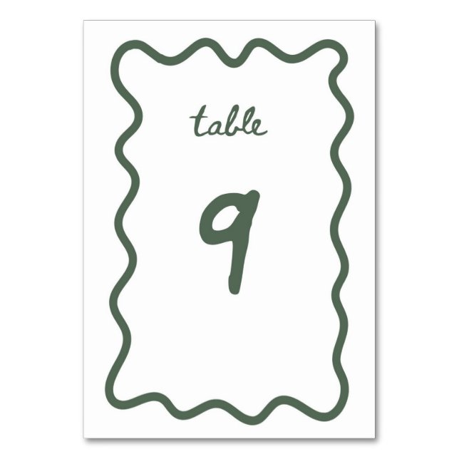 De Table Tableau numéro 9 (Par défaut)