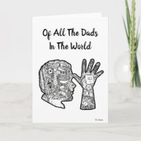 De tous les papas dans le monde ASL Cartes de voeu