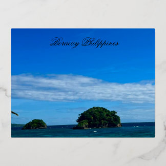 De Vacances En Aluminium Carte postale Boracay