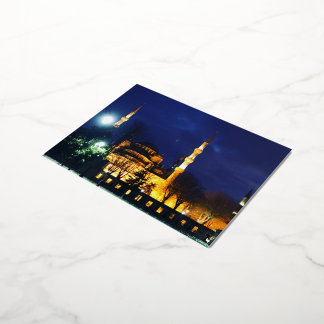De Vacances En Aluminium Carte postale Mosquée bleue